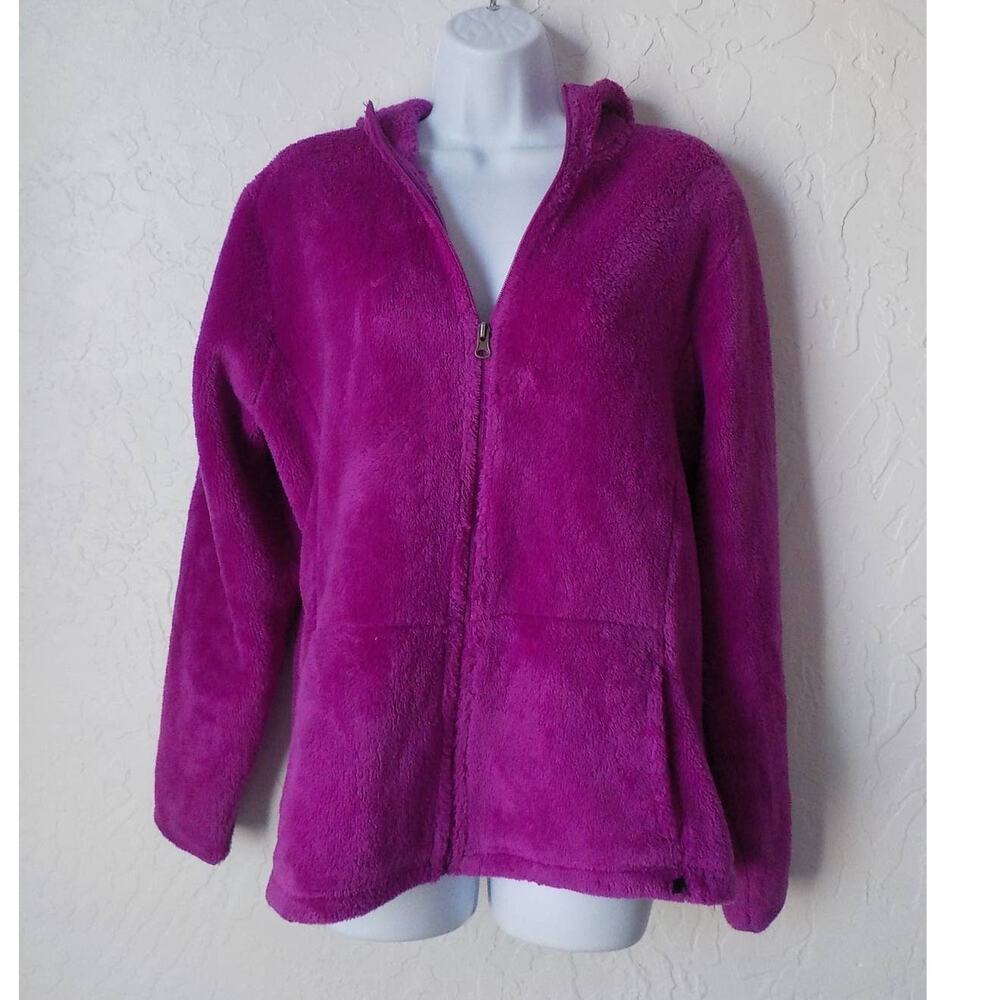 C9 Champion Pink Plush Full Zip Jacket Women sz Large Sweatshirt Hoodie Comfy